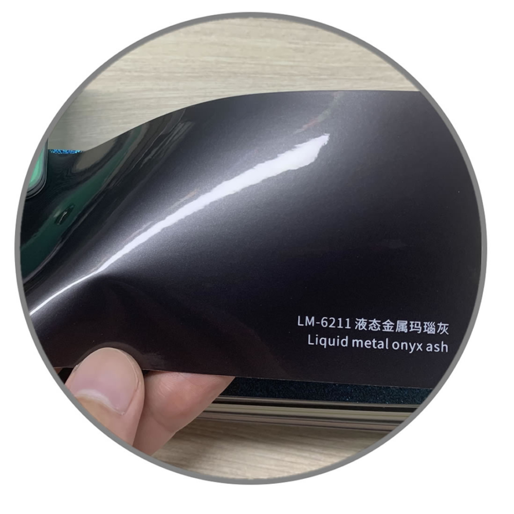 TOPCAR Liquid Metal Agate Grey Vinyl Wrap Film