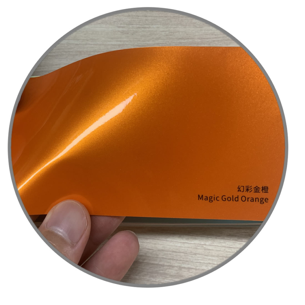 TOPCAR Magic Gold Orange Vinyl Wrap