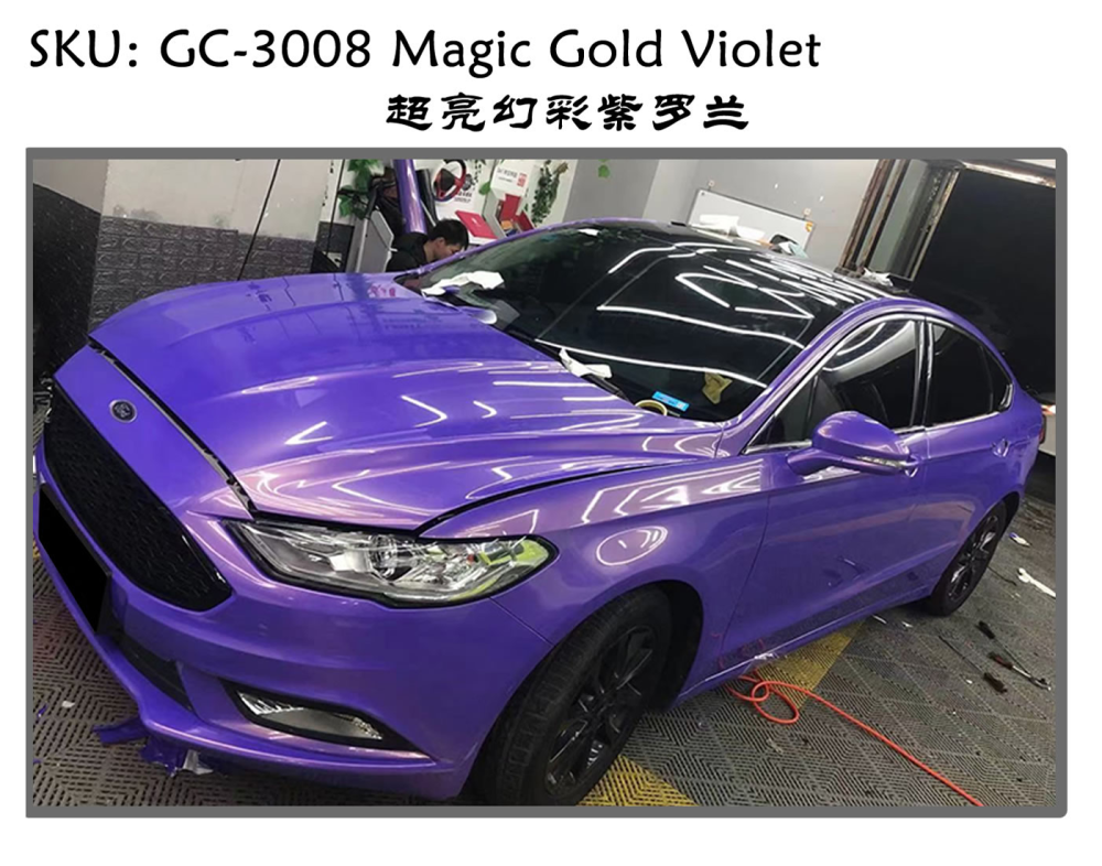 TOPCAR Magic Gold Violet Vinyl Wrap