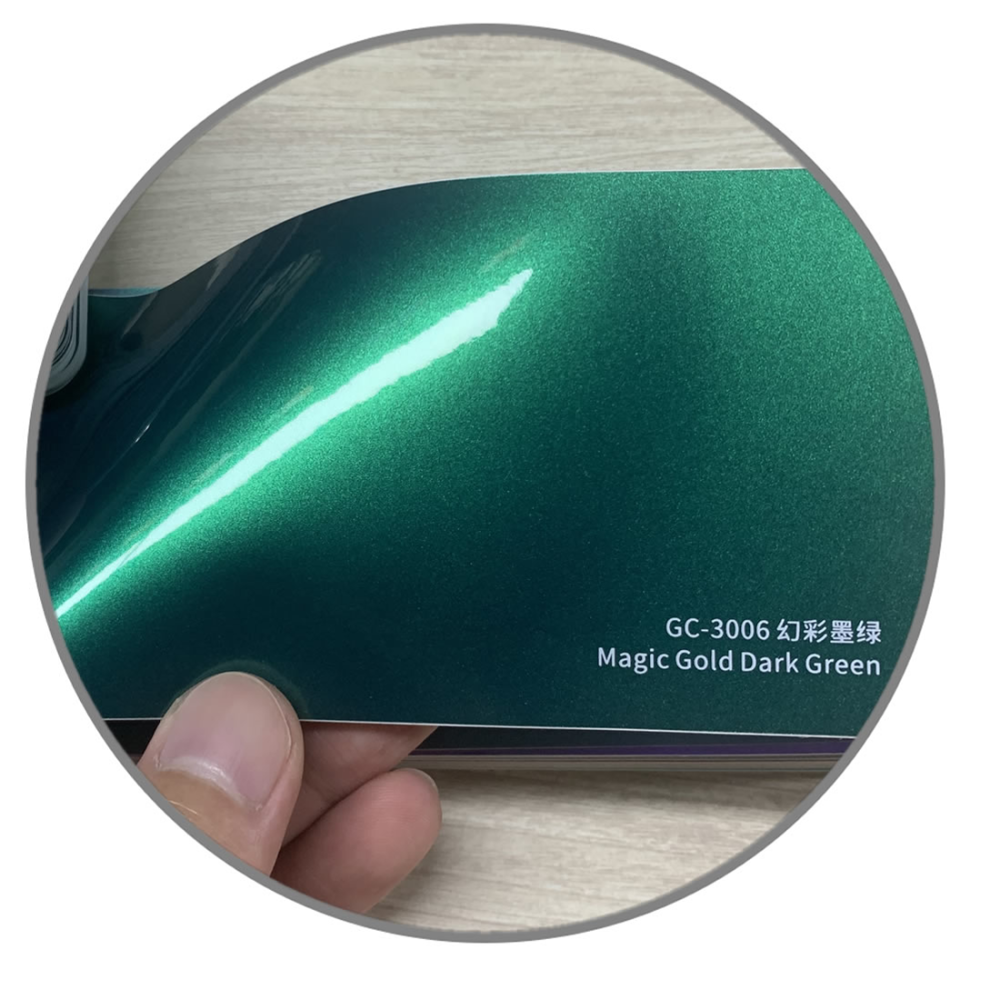 TOPCAR Magic Gold Dark Green Vinyl Wrap