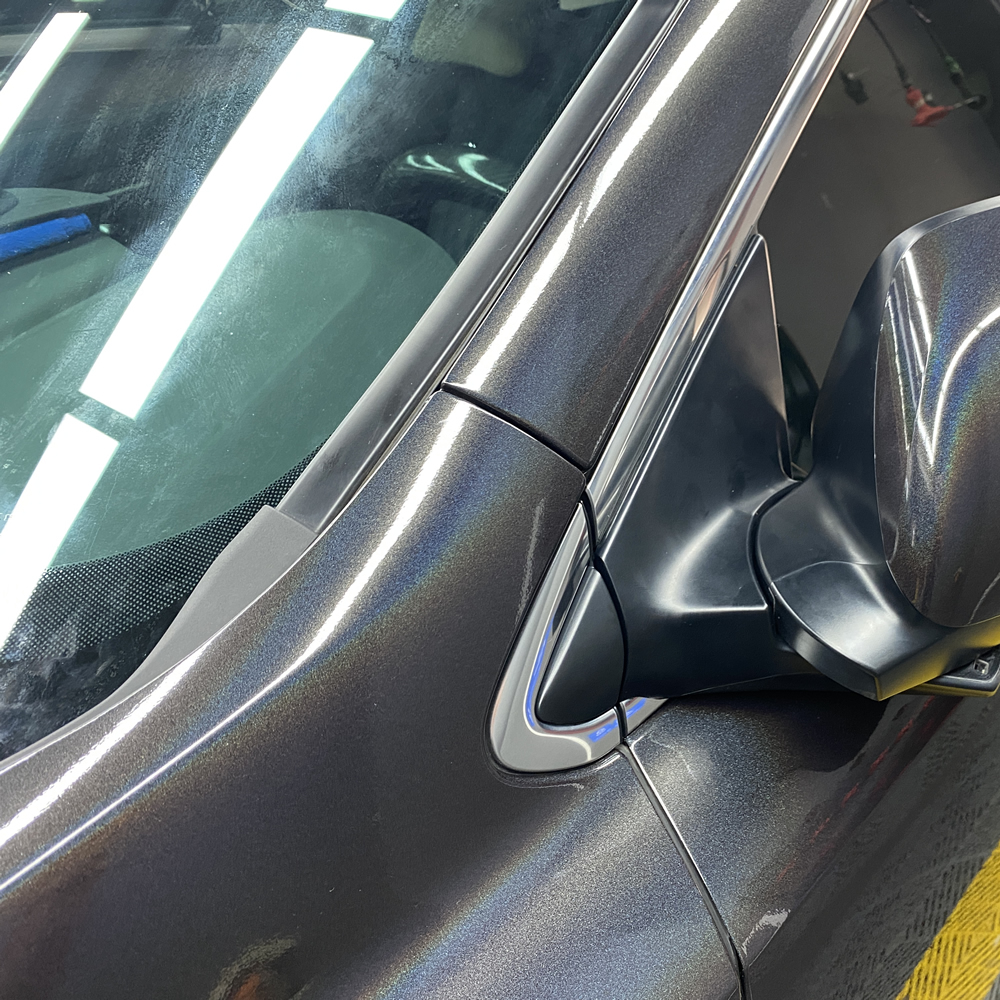 TOPCAR Diamond Laser Black Vinyl Wrap Film