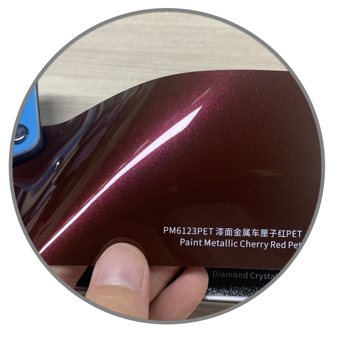 TOPCAR Paint Metallic Cherry Red Vinyl Wrap Film