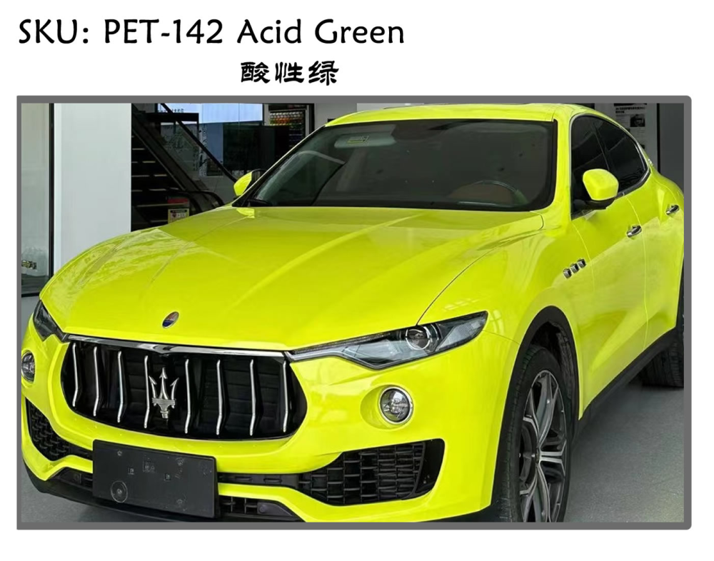 TOPCAR Original Paint Series Acid Green PET Vinyl Wrap Film