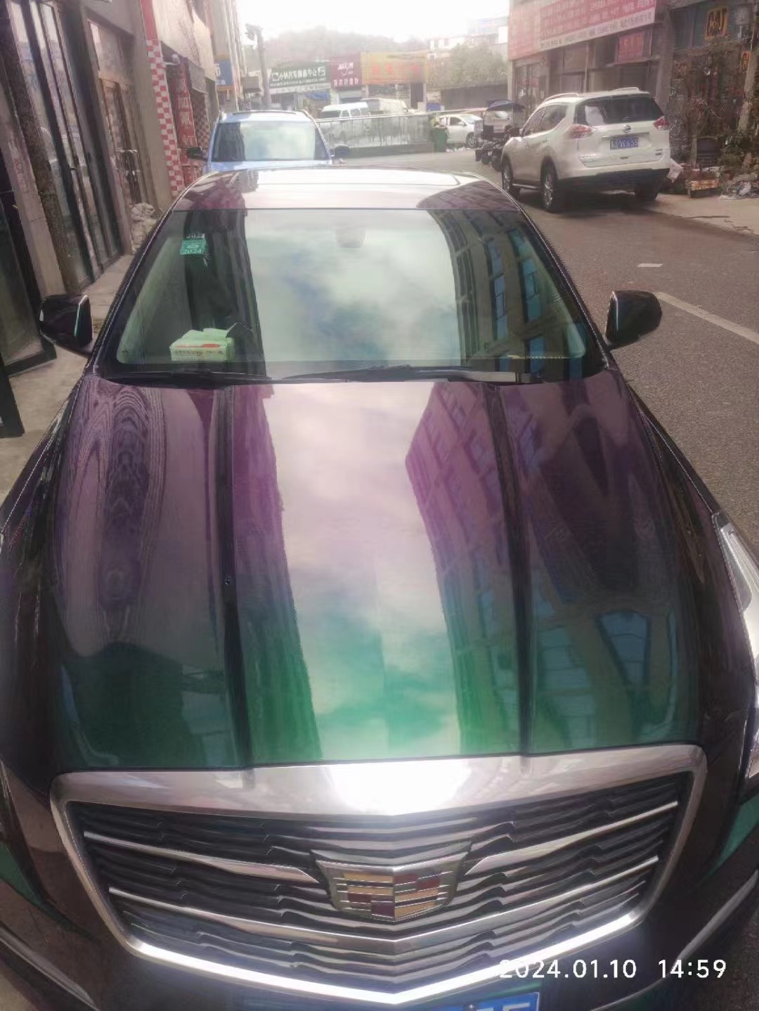 TOPCAR Original Paint Series Green Galaxy PET Vinyl Wrap Film