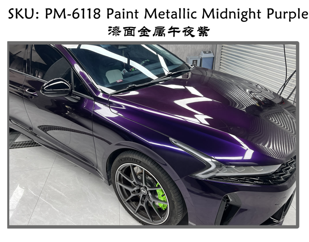 TOPCAR Paint Metallic Midnight Purple Vinyl Wrap Film