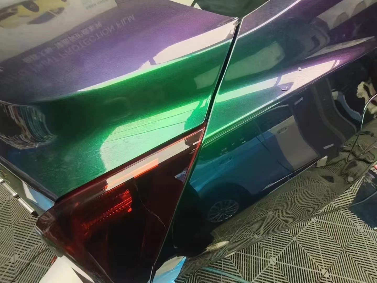 TOPCAR Original Paint Series Green Galaxy PET Vinyl Wrap Film