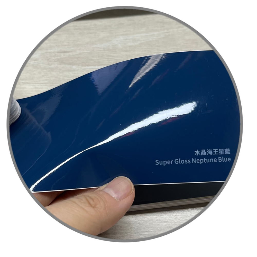 TOPCAR Super Gloss Neptune Blue Vinyl Wrap Film