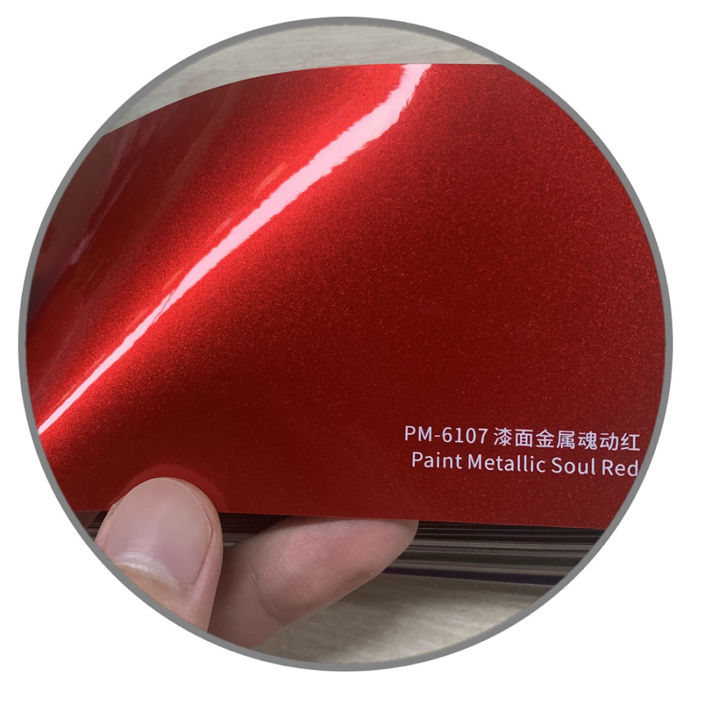 TOPCAR Paint Metallic Soul Red Vinyl Wrap Film
