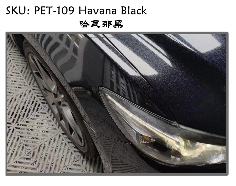 TOPCAR Original Paint Series Havana Black PET Vinyl Wrap Film