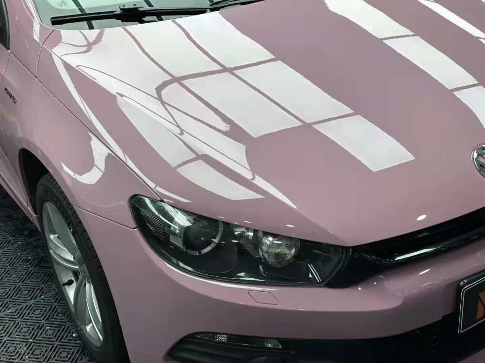 TOPCAR Original Paint Series OOLONG Milk Tea Pink PET Vinyl Wrap Film