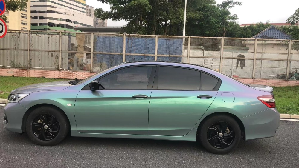 TOPCAR Original Paint Series Indigo Blue Flip Purple Green PET Vinyl Wrap Film