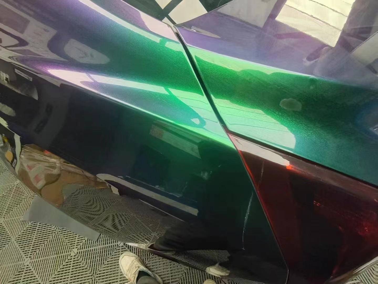 TOPCAR Original Paint Series Green Galaxy PET Vinyl Wrap Film