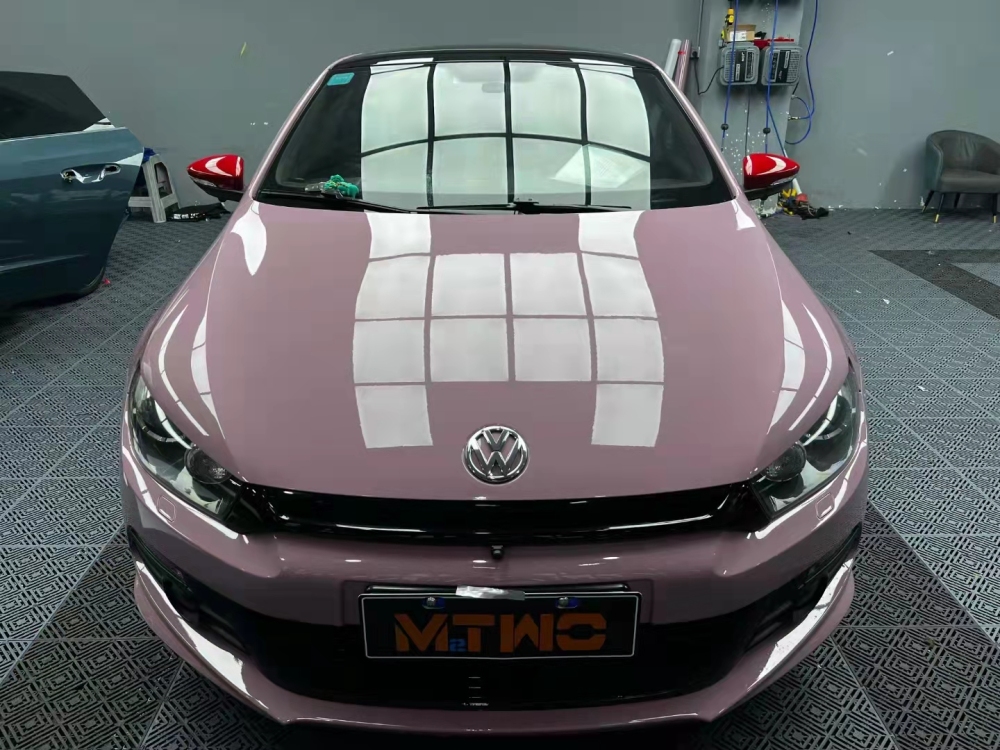 TOPCAR Original Paint Series OOLONG Milk Tea Pink PET Vinyl Wrap Film