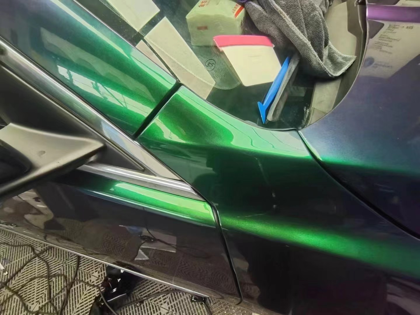 TOPCAR Original Paint Series Green Galaxy PET Vinyl Wrap Film