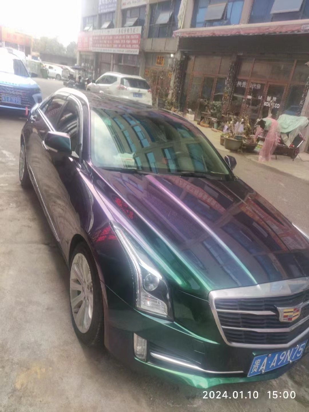 TOPCAR Original Paint Series Green Galaxy PET Vinyl Wrap Film