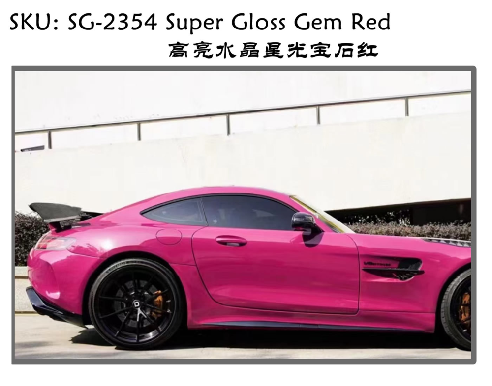 TOPCAR Super Gloss Gem Red Vinyl Wrap