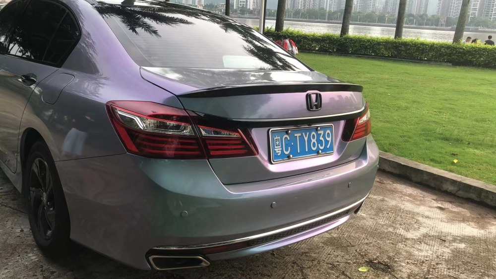 TOPCAR Original Paint Series Indigo Blue Flip Purple Green PET Vinyl Wrap Film