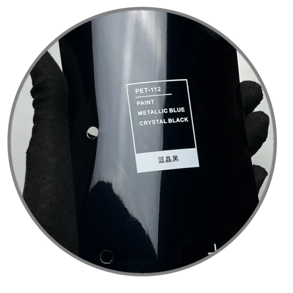 TOPCAR Original Paint Series Paint Metallic Blue Crystal Black PET Vinyl Wrap Film