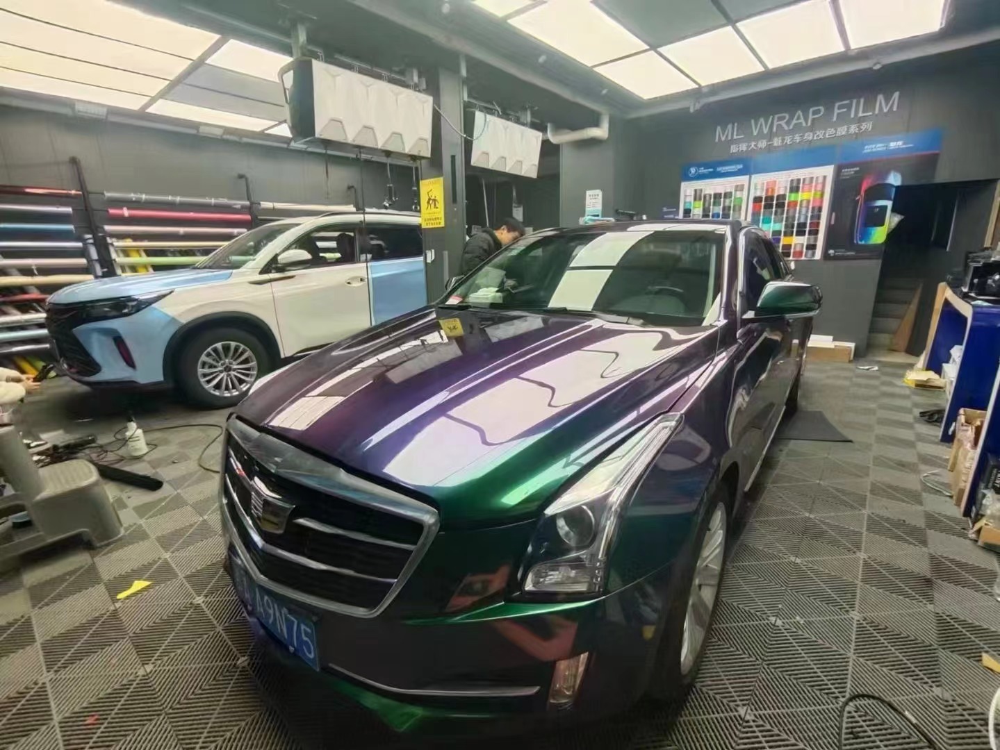 TOPCAR Original Paint Series Green Galaxy PET Vinyl Wrap Film