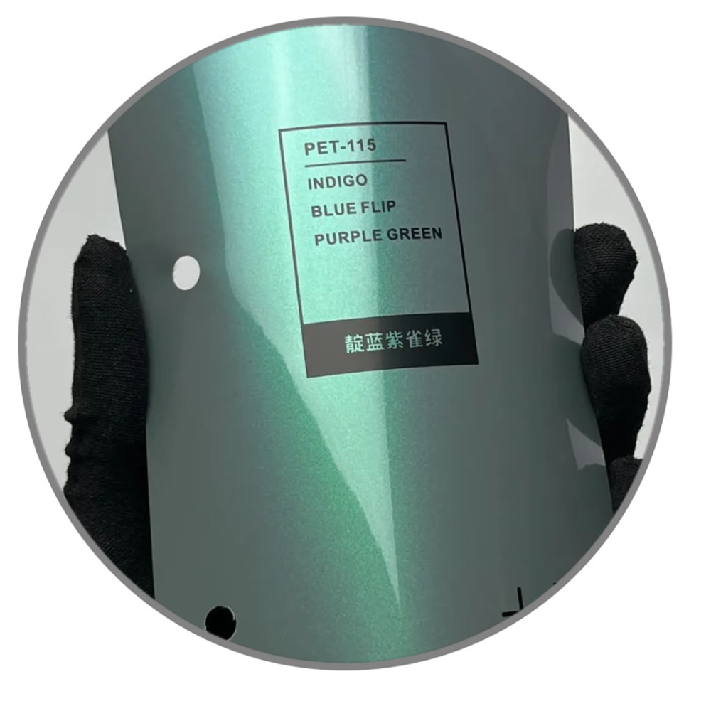TOPCAR Original Paint Series Indigo Blue Flip Purple Green PET Vinyl Wrap Film