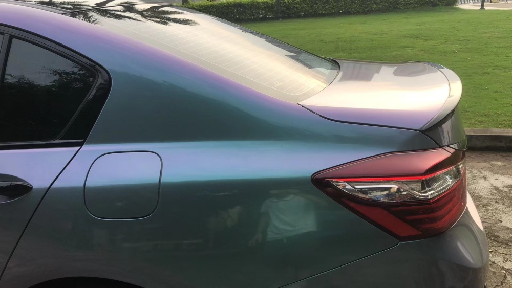 TOPCAR Original Paint Series Indigo Blue Flip Purple Green PET Vinyl Wrap Film
