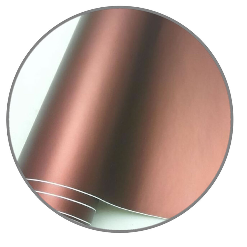 TOPCAR Matte Chrome Coffee Vinyl Wrap Film