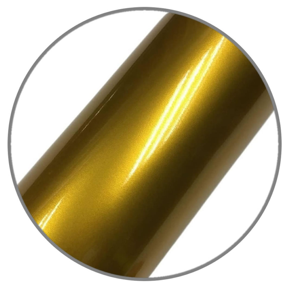 TOPCAR Glossy Metallic Gold Vinyl Wrap Film