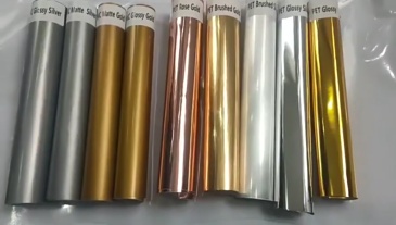 Matte Gold Silver Color Cut Vinyl Solid Opaque Craft Vinyl