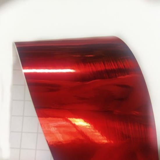 PET Mirror Chrome Glossy Brushed Metalized Color Cutting Vinyl For Advertisement