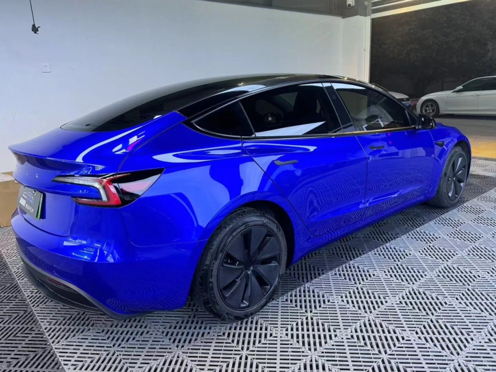TOPCAR Liquid Metal Blue Berry Vinyl Wrap Film