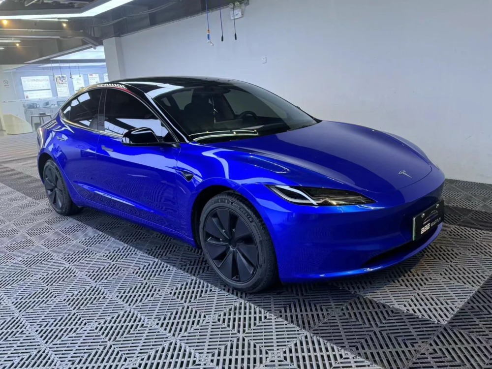 TOPCAR Liquid Metal Blue Berry Vinyl Wrap Film