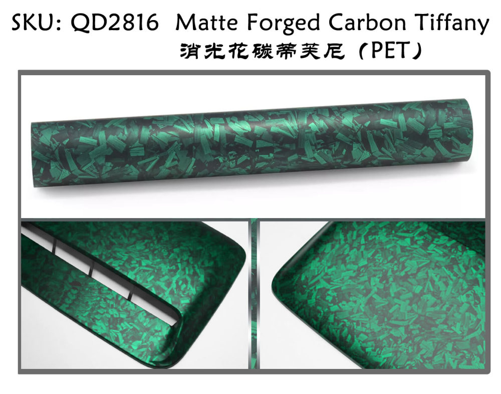 TOPCAR Matte Forged Carbon Tiffany PET Car Vinyl Wrap Film