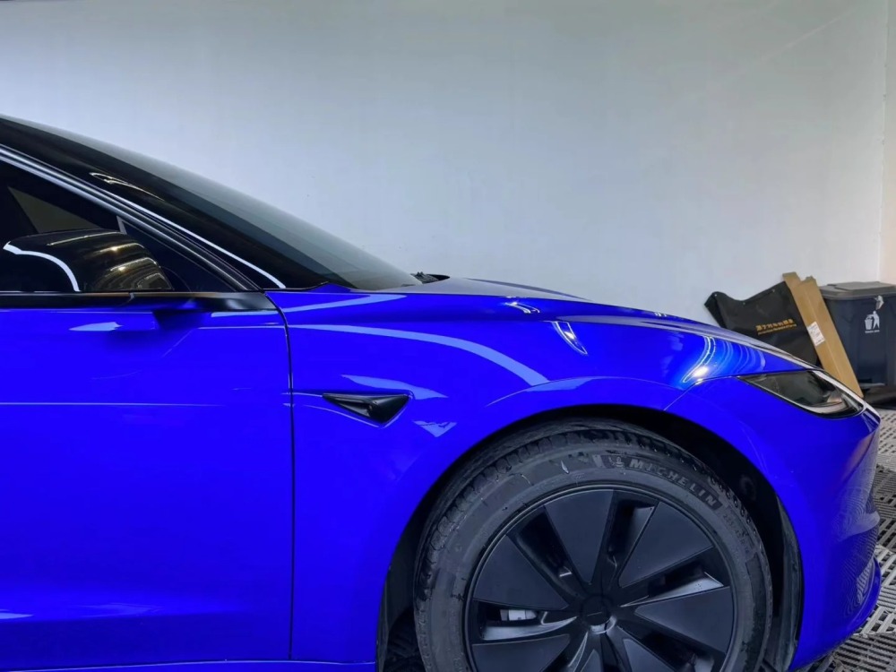 TOPCAR Liquid Metal Blue Berry Vinyl Wrap Film