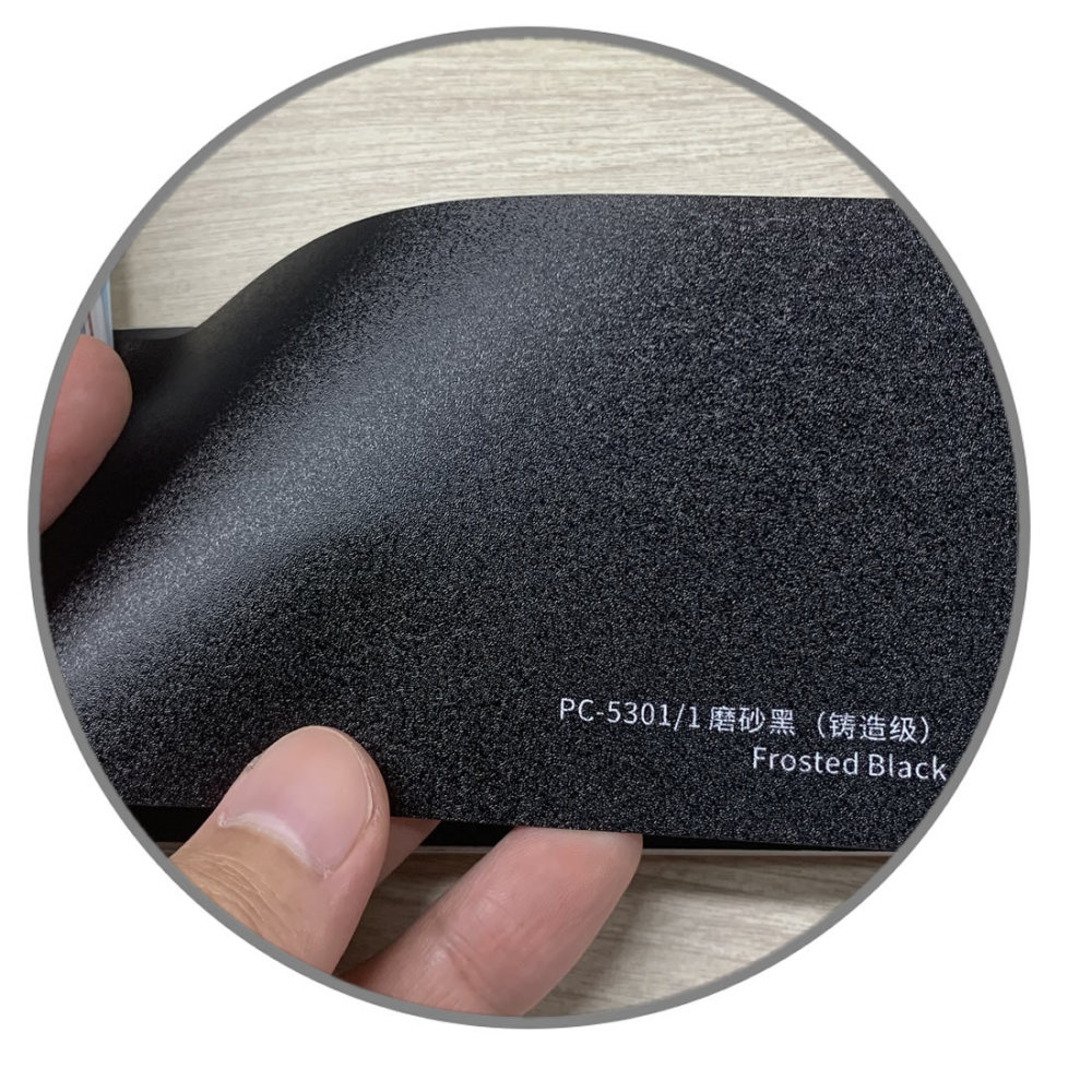 TOPCAR Low Tack Frosted Black Vinyl Wrap Film