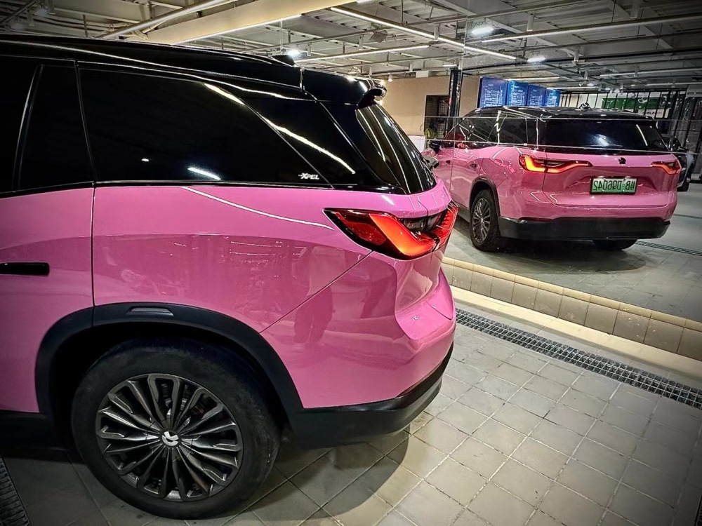 TOPCAR Gloss Plum Magenta PET Vinyl Wrap Film
