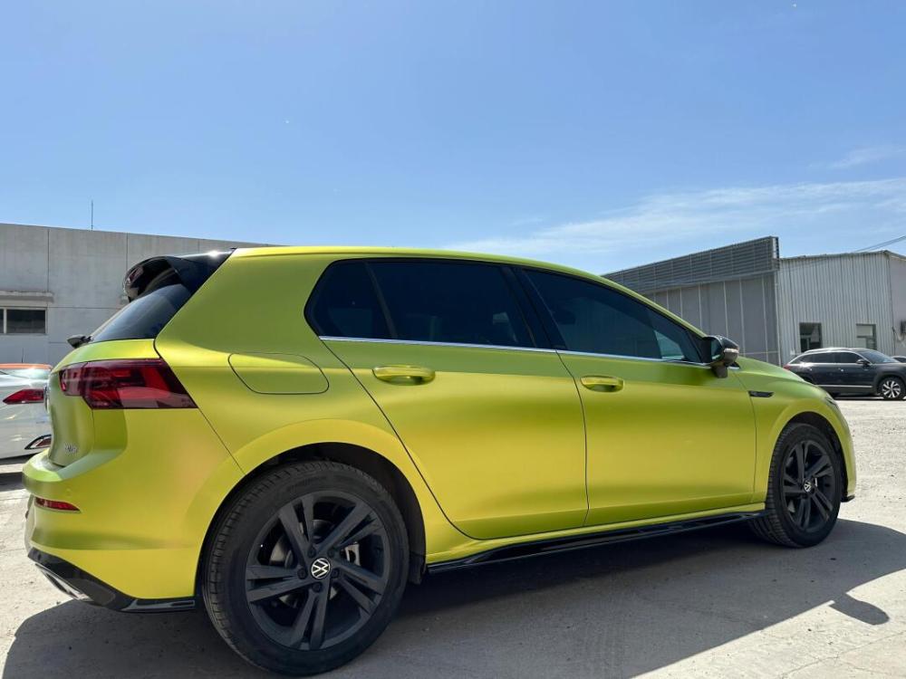 TOPCAR Satin metallic Lime PET car coating