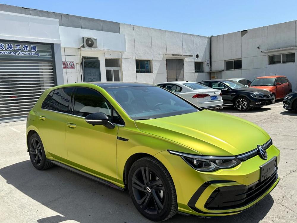 TOPCAR Satin metallic Lime PET car coating