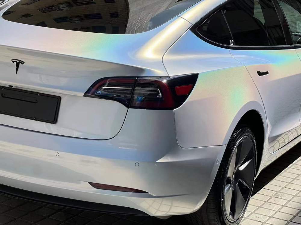 TOPCAR Diamond Laser White Wrap Film