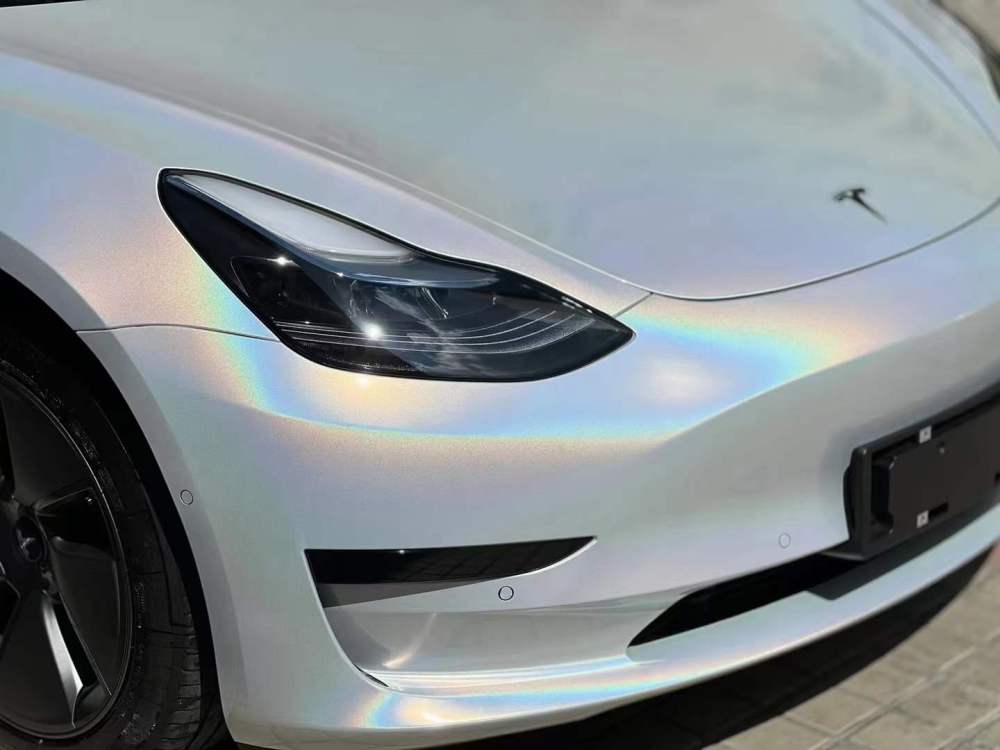 TOPCAR Diamond Laser White Wrap Film