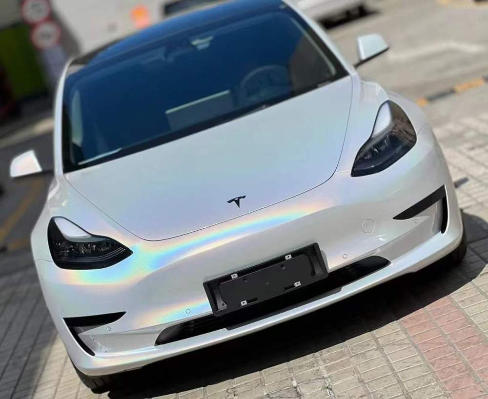 TOPCAR Diamond Laser White Wrap Film