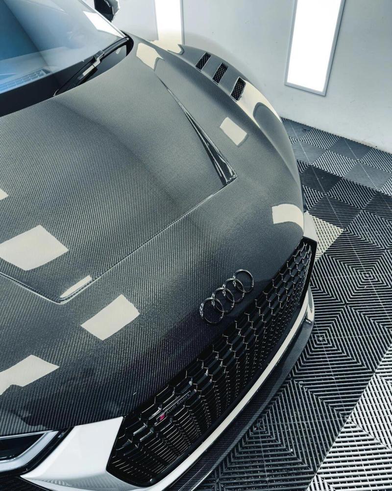 TOPCAR PET Simulation Carbon Fiber Silver Vinyl Wrap Film
