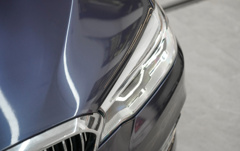 TOPCAR Original Paint Series Carbon Grey Blue PET Vinyl Wrap Film