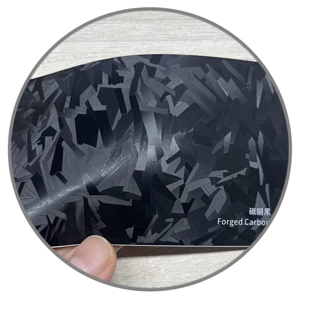 TOPCAR Forged Carbon Fiber Black Car Vinyl Wrap Film