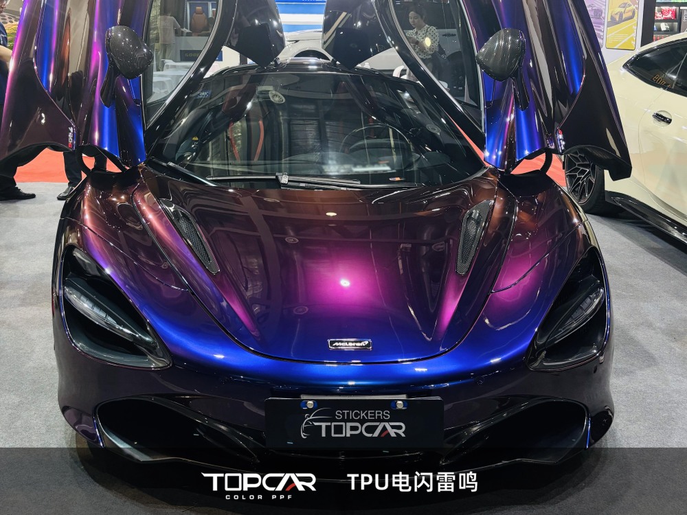 TPU Thunder Lightning Sparkling Chameleon: Elevate Car Vinyl Wrap with TPU Film Rolls