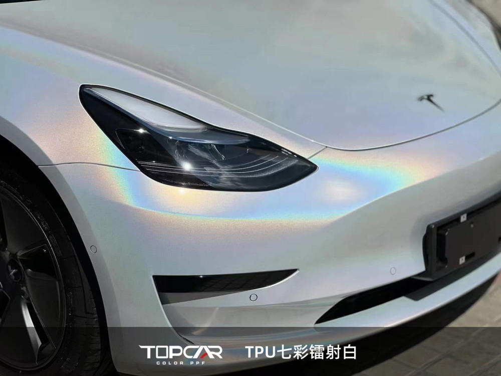 TPU Diamond Laser White PPF Car Wrap Vinyl Film – Ultimate Shine & Paint Protection