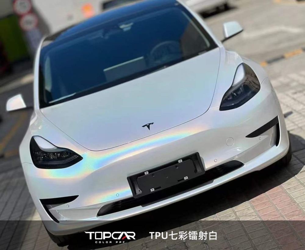 TPU Diamond Laser White PPF Car Wrap Vinyl Film – Ultimate Shine & Paint Protection