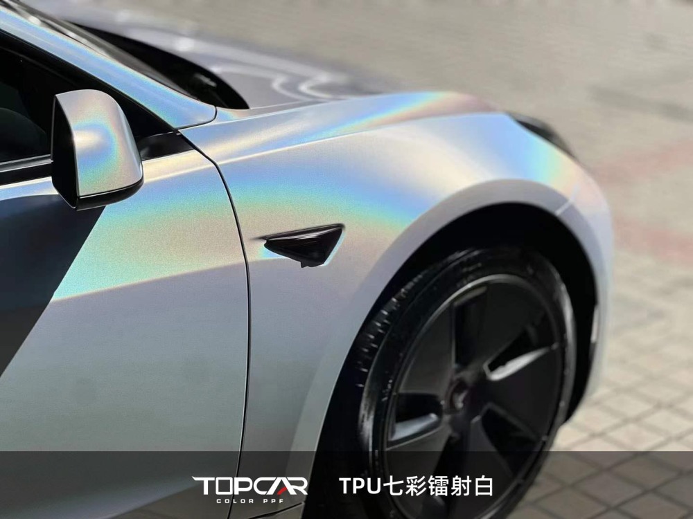 TPU Diamond Laser White PPF Car Wrap Vinyl Film – Ultimate Shine & Paint Protection