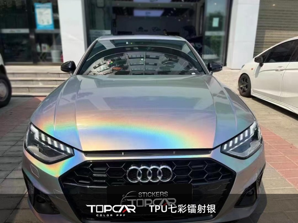TPU Diamond Laser Silver: Sleek Protection with PPF Car Wrap Vinyl Film