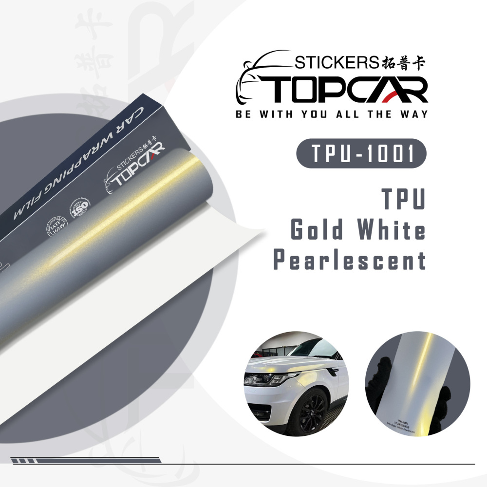 TPU Gold White Pearlescent: Shine Bright in PPF Sticker & Vinyl Wrap Sale