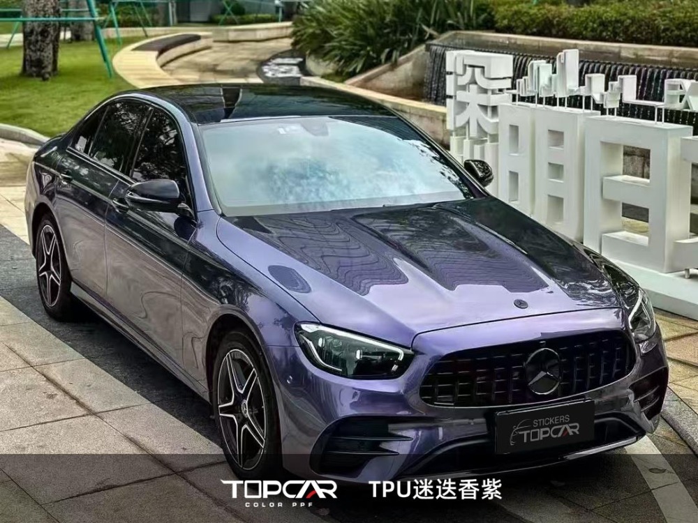 TPU Grey Violet: Elevate Your Ride with Reflective Vinyl Wrap Magic